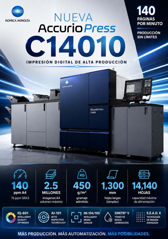 AccurioPress C14010 la nueva prensa digital